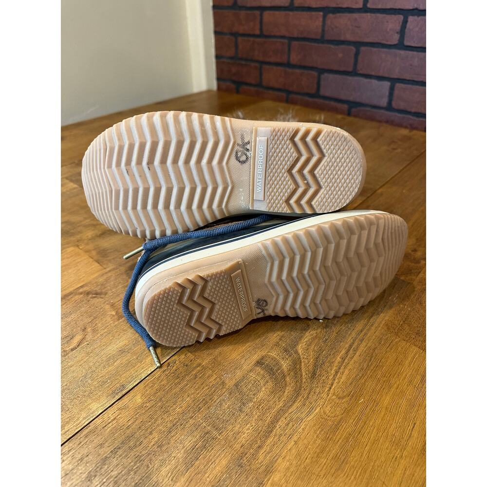 Sorel Leather Joan of Arc Winter Boots, Size 7.5 Brown Tan Macy Blue Liner - Picture 7 of 9